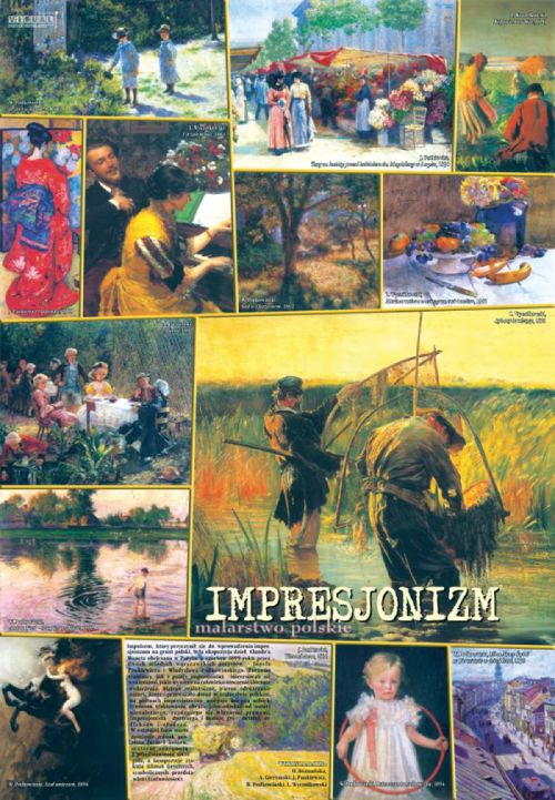 890-2275 Plansza - malarstwo polskie - Impresjonizm