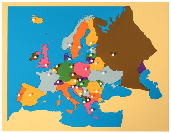 Europa - mapa puzzlowa (501-76B0) 