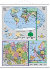 Mapa - Polska w Europie i świecie - 430-9090 
