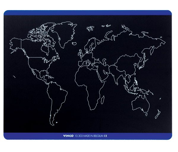 Konturowa mapa Świata i Europy - płytka - 430-3141 