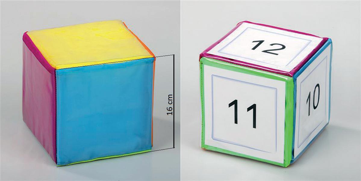 Kostka miękka z kieszonkami - 16 cm